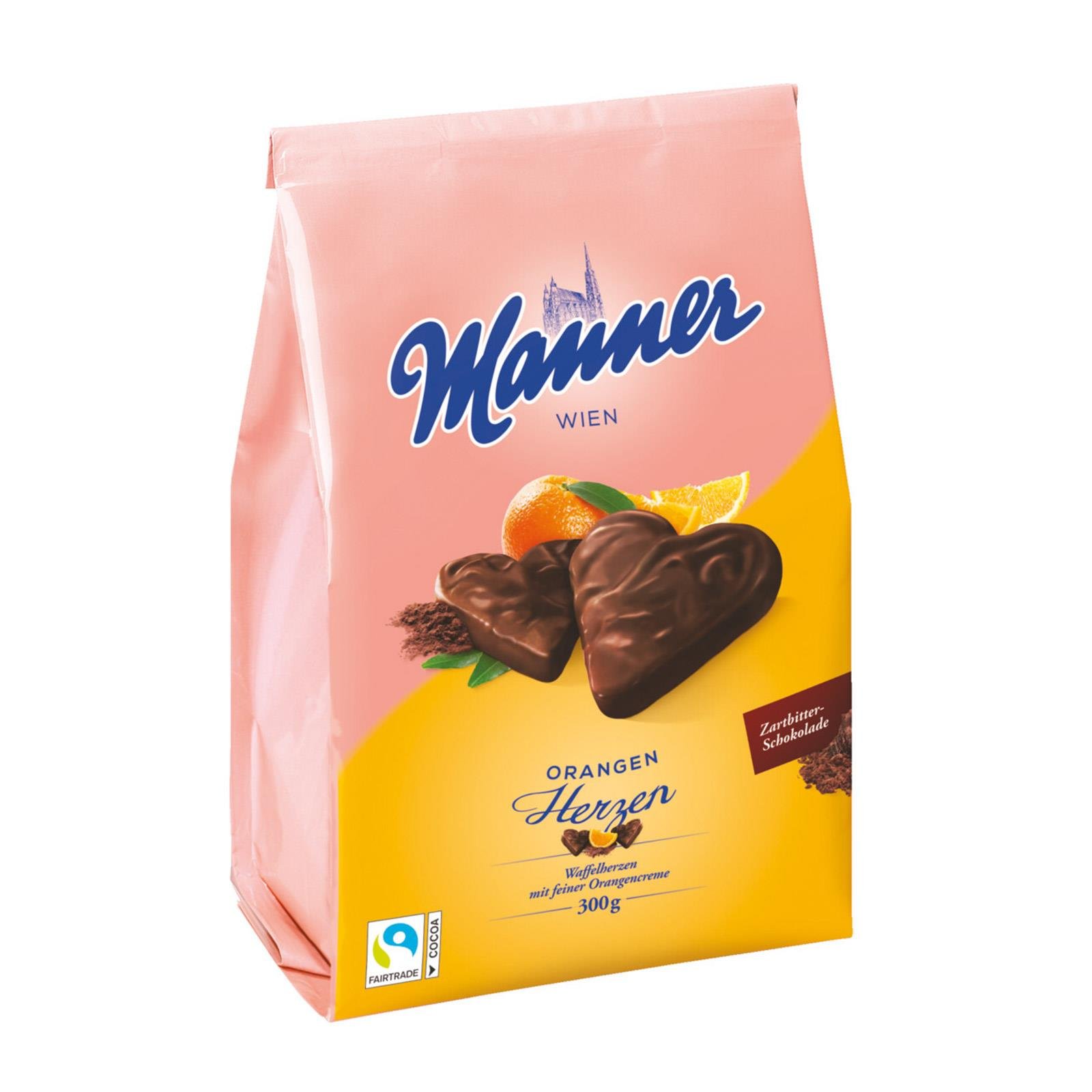 Manner Waffelherzen Orange