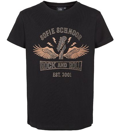 Petit by Sofie Schnoor T-Shirt - Felina - Schwarz m. Print