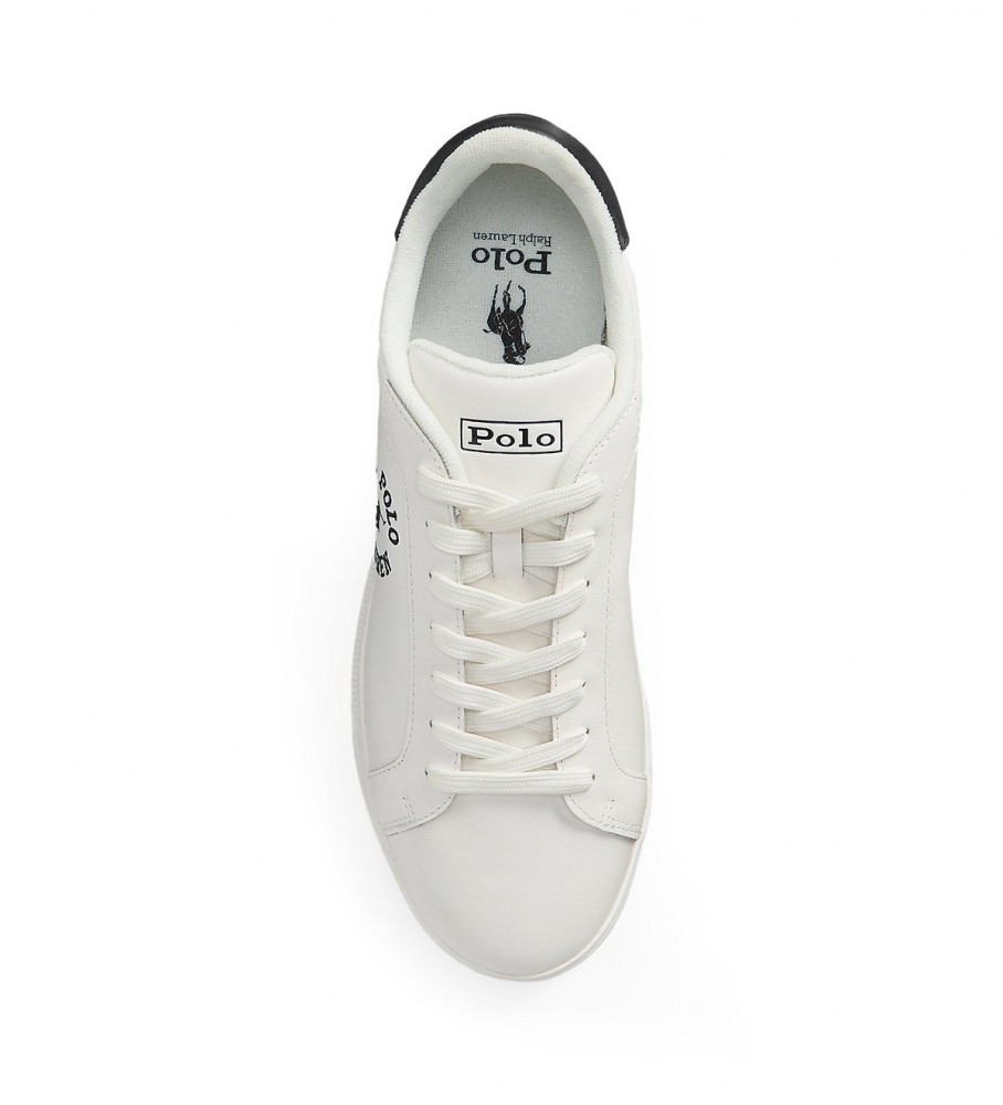 Tênis Ralph Lauren Heritage Court II de couro, branco