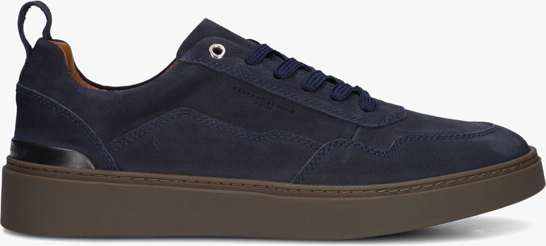 blauwe stefano lauran lage sneakers star 008