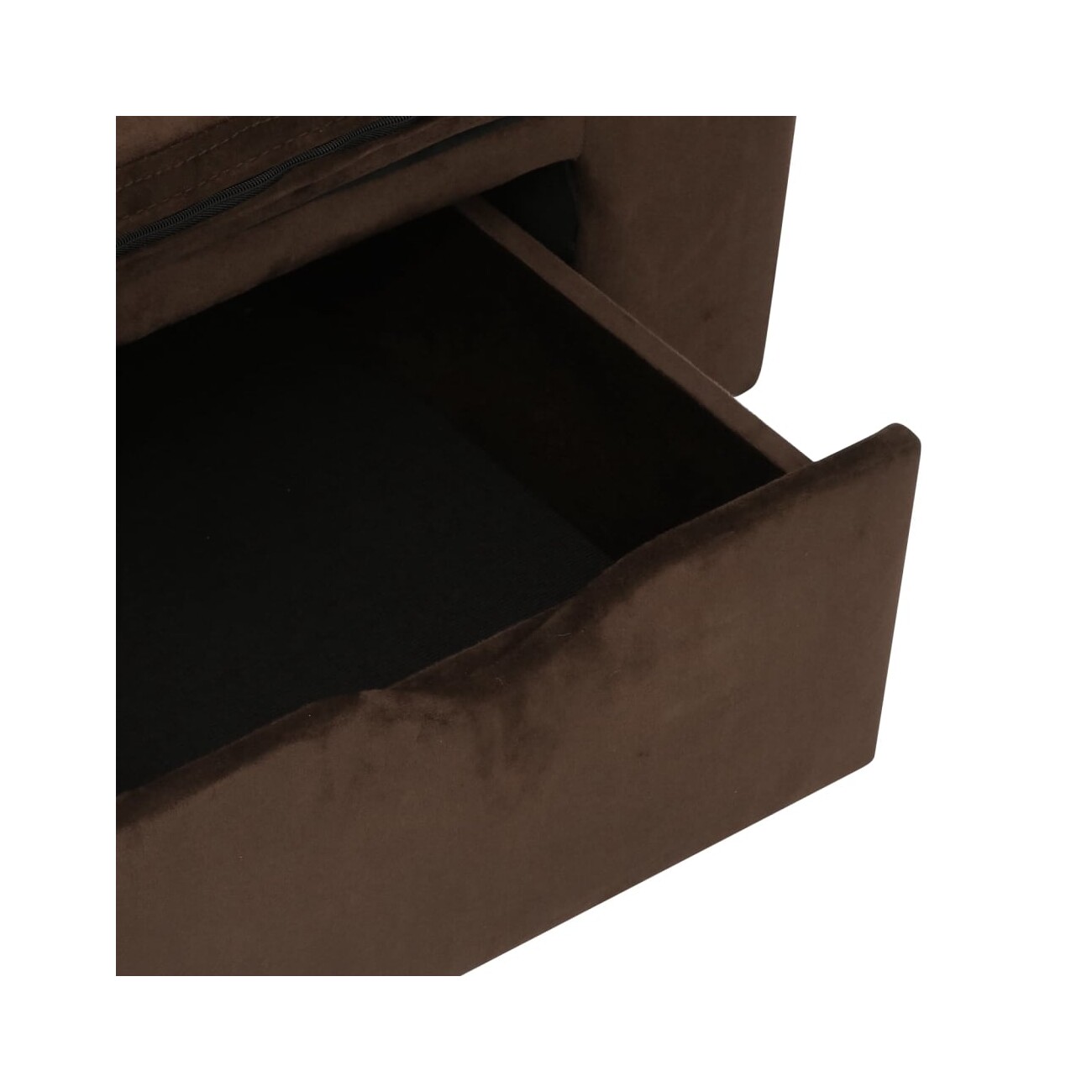 VidaXL Hundesofa Plüsch mit Schublade 75x50x38cm braun