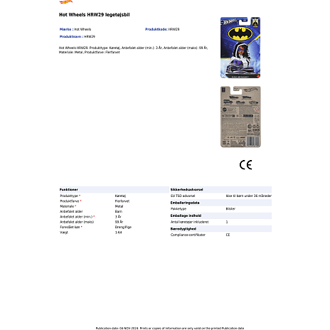 Hot Wheels bat-man biler – flere varianter – assorteret