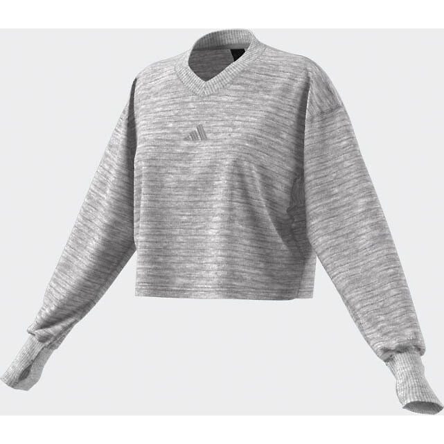 ADIDAS SPORTSWEAR<br>Moletom All Season, gola V, efeito canelado
