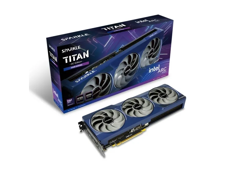 SPARKLE Intel Arc B580 TITAN OC - Grafikkort - Arc B580 - 12 GB GDDR6 - PCIe 4.0 x8 - 3 x DisplayPort, HDMI