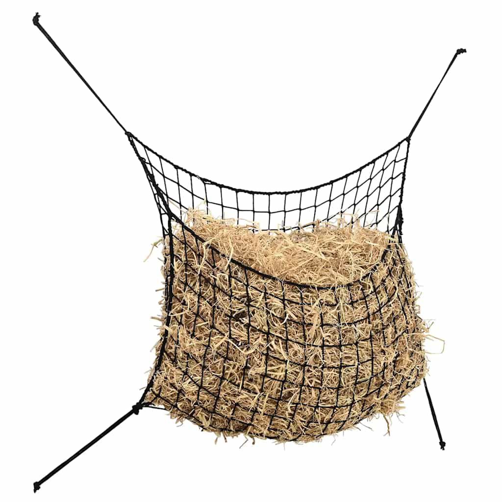 vidaXL Hooinetten, 2 stuks, rond, zwart, 75x50 cm, PP