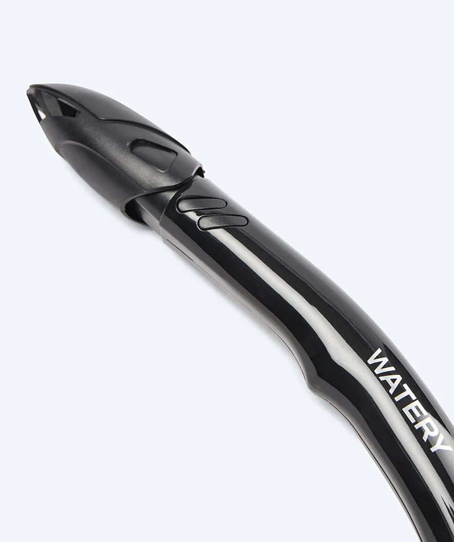 Watery semi-dry snorkel til voksne - Hudson - Sort