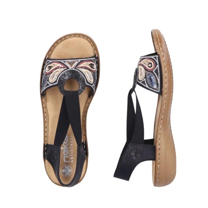 Rieker Sandal Dame 608B4-00