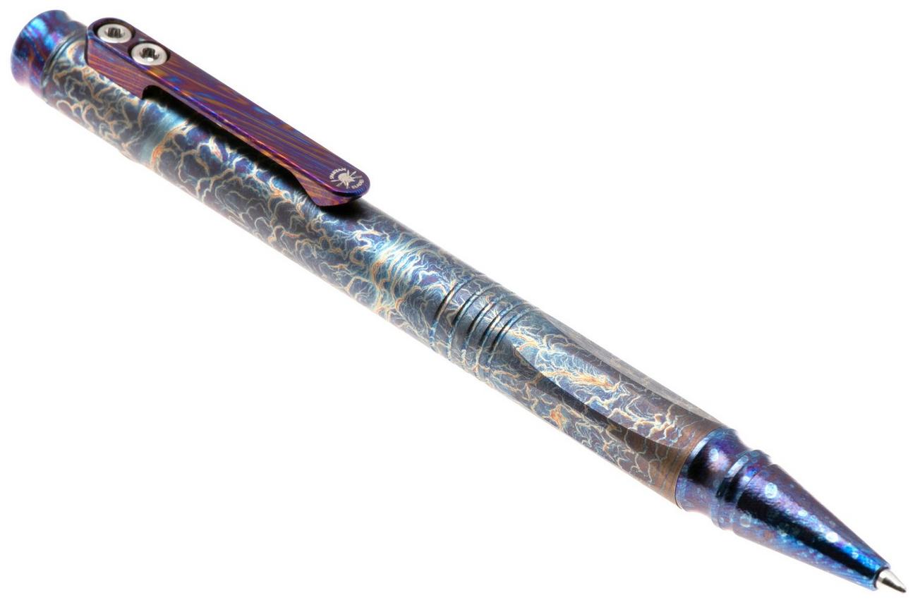 Spartan Blades Grafi Bolt Action Pen, Storm Watch Titanium, everyday carry pen