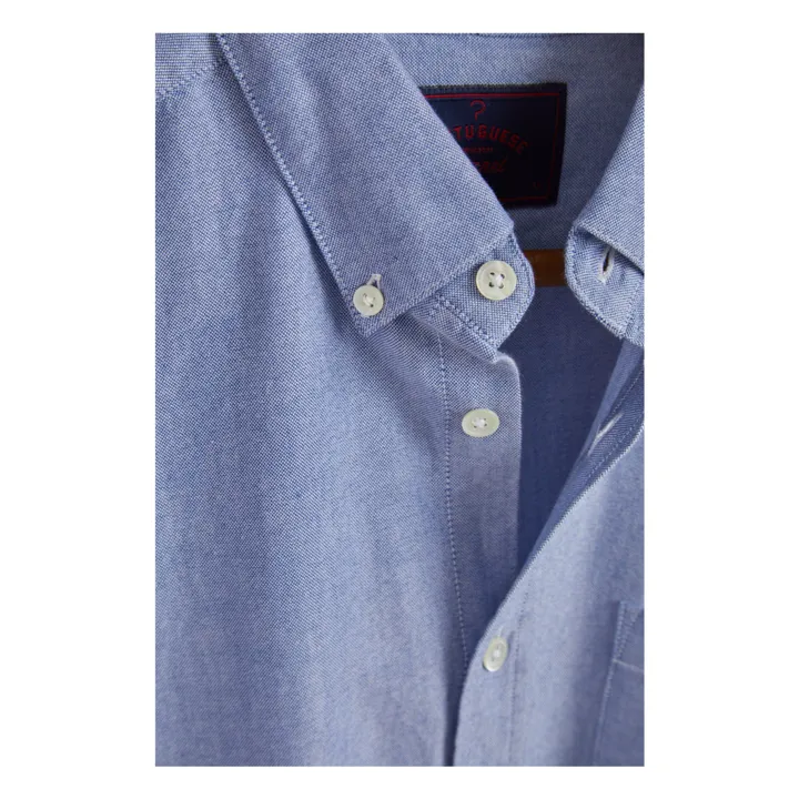 Portuguese Flannel Chemise Oxford Belavista | Bleu Clair