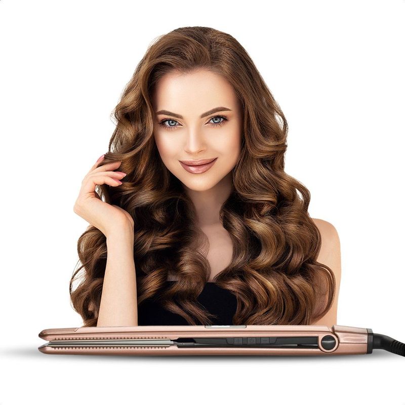 Max Pro - Evolution Stijltang - Roze Goud - Titanium Platen - Geschikt Voor Alle Haartypes