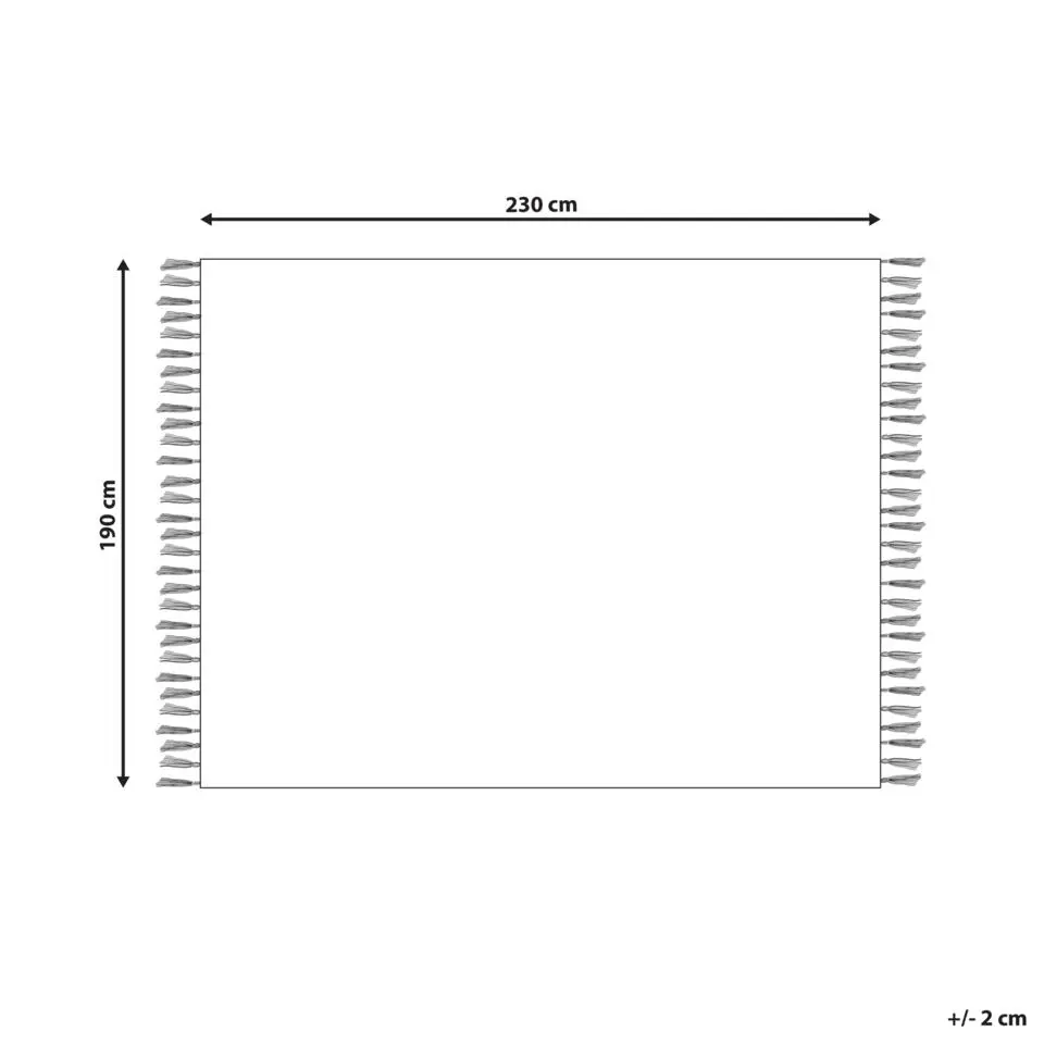 VELLA - Deken - Beige - 190 x 230 cm - Katoen