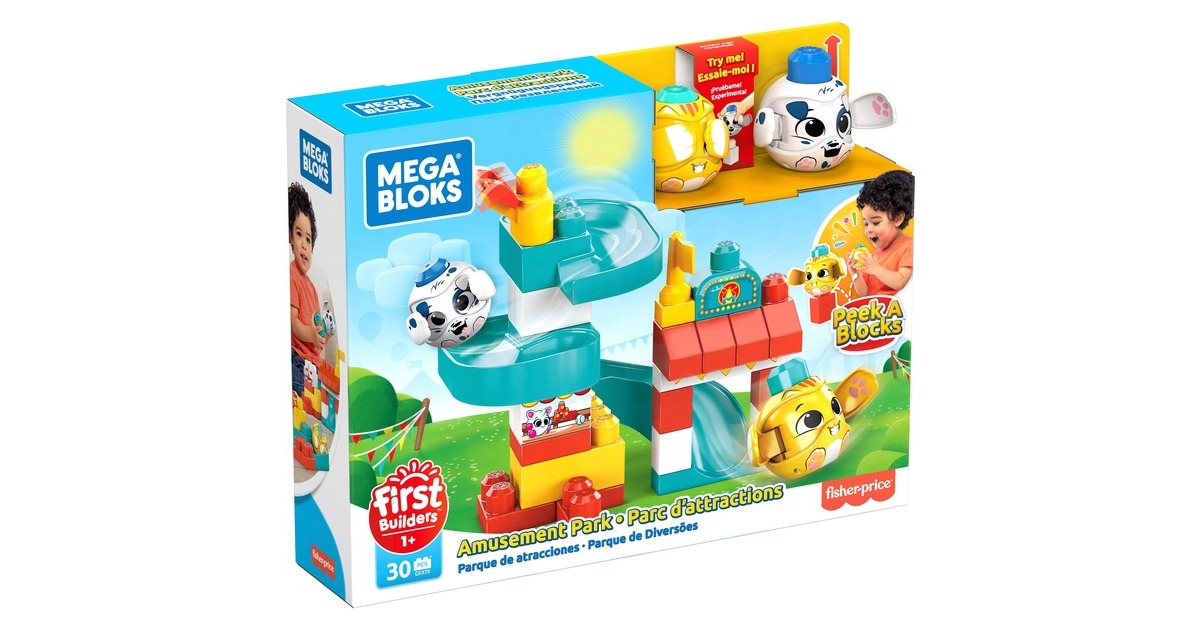 MattelPeek a Blocks - Pretpark Constructiespeelgoed