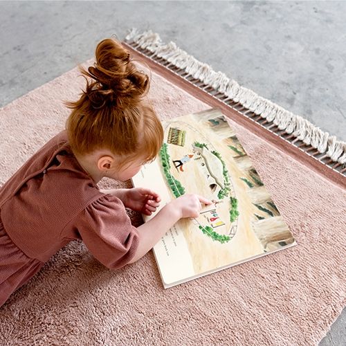 Tapis petit vloerkleed julie - roze 170x120 cm