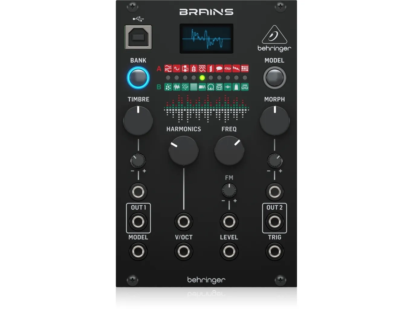 Behringer BRAINS, Digital synthesizer, 16 Bit, Sort, OLED, DC, 12 V