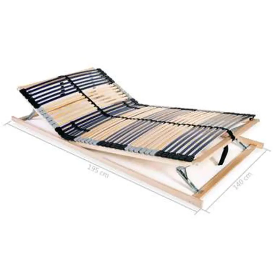 vidaXL - Bedbodem - Multikleur - Hout - 140 x 200 cm
