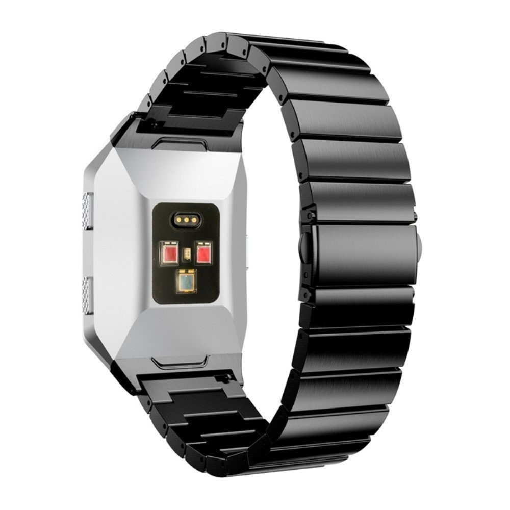 Fitbit Ionic Edelstahl Armband Butterfly Verschluss - Schwarz