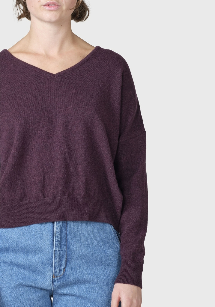 Klitmøller Collective Strickpullover Vanessa Burgundy