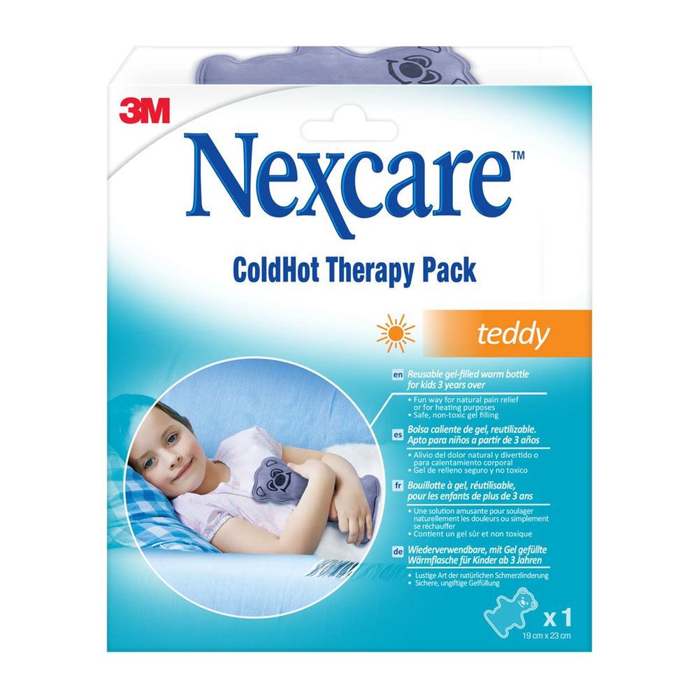 NEXCARE ColdHot Therapy Pack Wärmeflasche Teddy samtweich 1 Stk