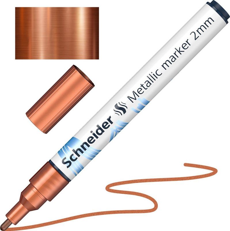 Schneider metallic marker - Paint-it 011 - 2mm - koper metallic - S-ML01101102