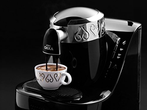 Arzum Okka Machine à Café Turc, Design Compact, Capteur de Protection Contre Les Débordements, Facile à Nettoyer, Performance Économe en Énergie, Idéale pour Le Café Turc Traditionnel | Noir Argent : Cuisine et Maison