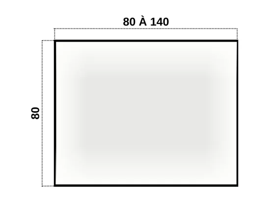Miroir Salle de Bains Lumineux ABILITY Anti-Buée et Éclairage Périmétral Triled par Détecteur de Mouvement 120x80cm Noir Mat LEDIMEX by SANIZÉO