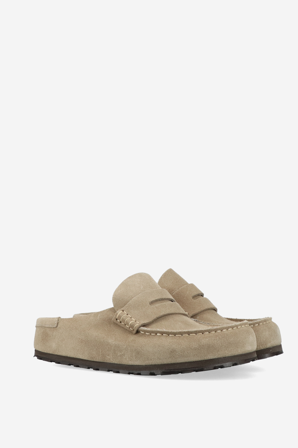 Naples wrapped suede clogs