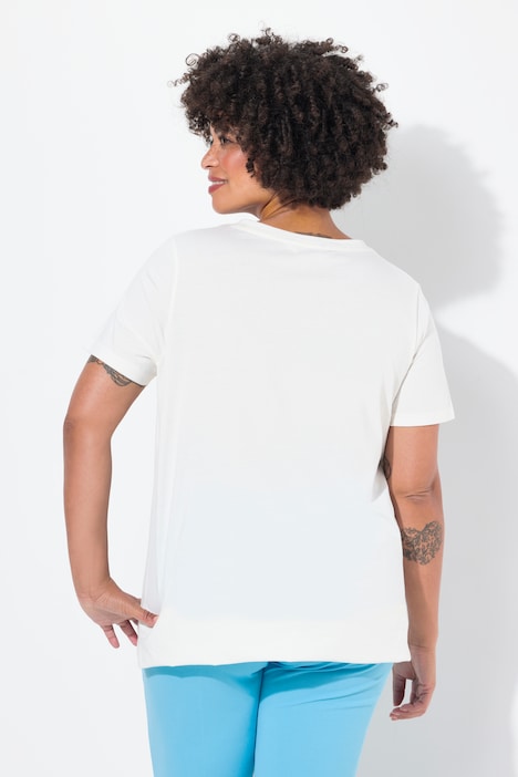 T-Shirt, Boxy Fit, Teddy-Motiv, Halbarm