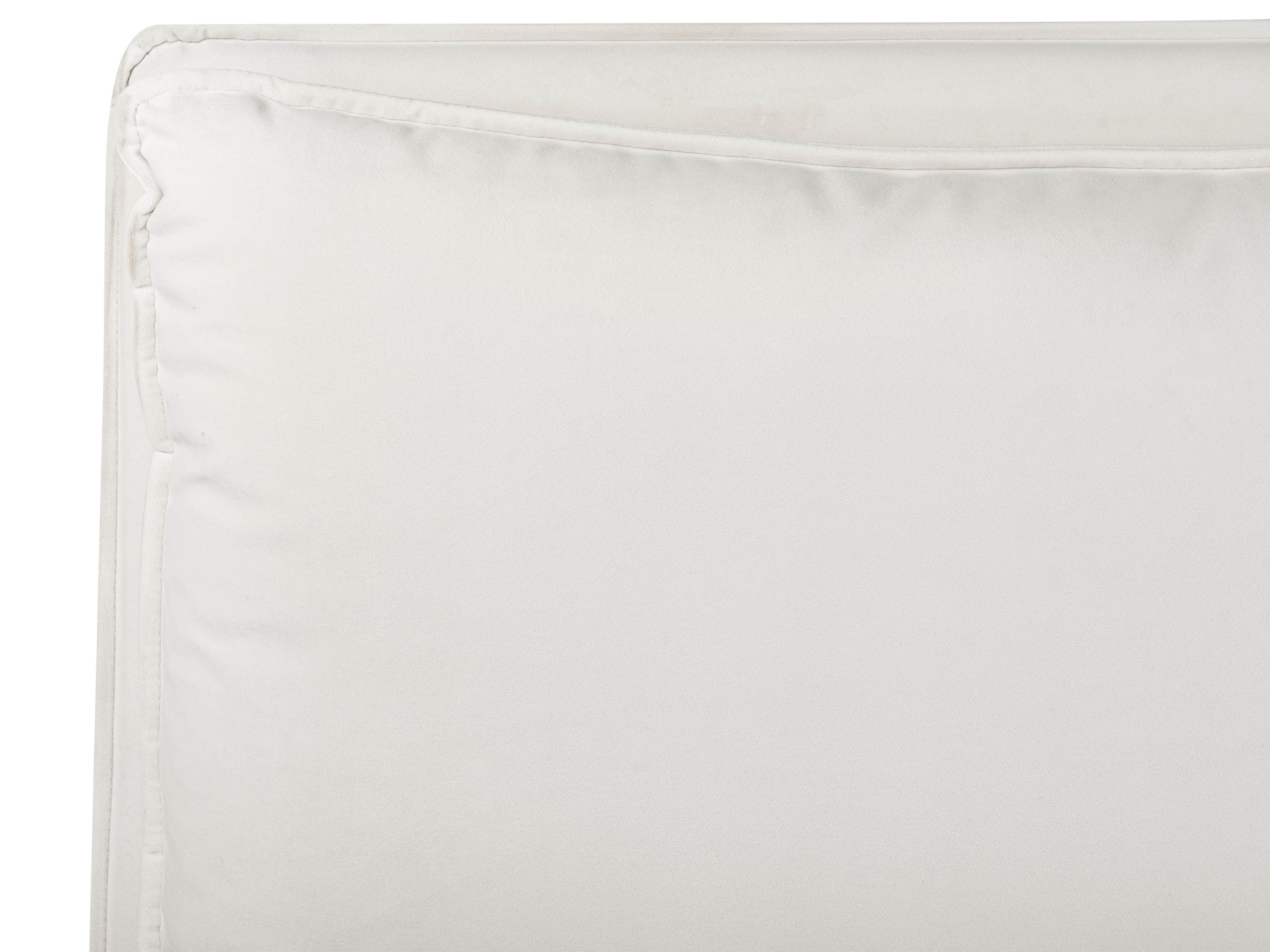 Waterbed Fluweel BAJONNA 180 x 200 cm Gebroken wit