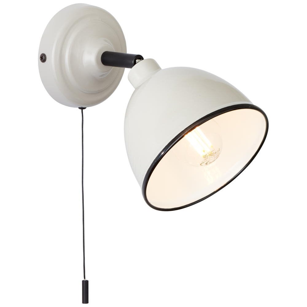 Telio wandlamp in grijs en taupe E14