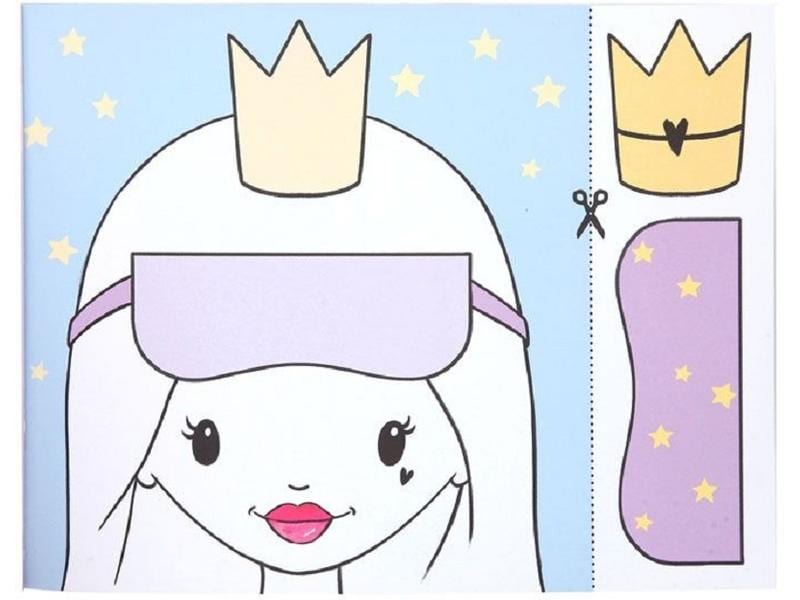 Depesche Malbuch Bastelbuch Prinzessin Mimi 48 Seiten Bastelbuch zum Ausmalen