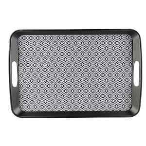 PLATEAU MELAMINE GEOMETRIQUE LL 46 CM L 31 CM