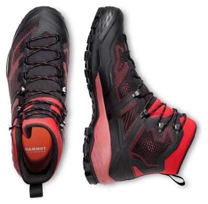 Chaussures de Randonnée Mammut Ducan High Gore-Tex Noir/Rouge