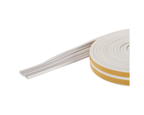 fix-o-moll E-profielafdichting, zelfklevend, wit, 6 m, 4 x 9 mm