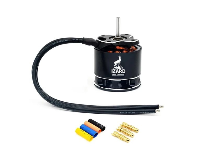 Konect Brushless Motor IZARD Cage Outrunner 3532 - 2050KV Brushless Aussenläufer Motor für Crawler im Massstab 1:10