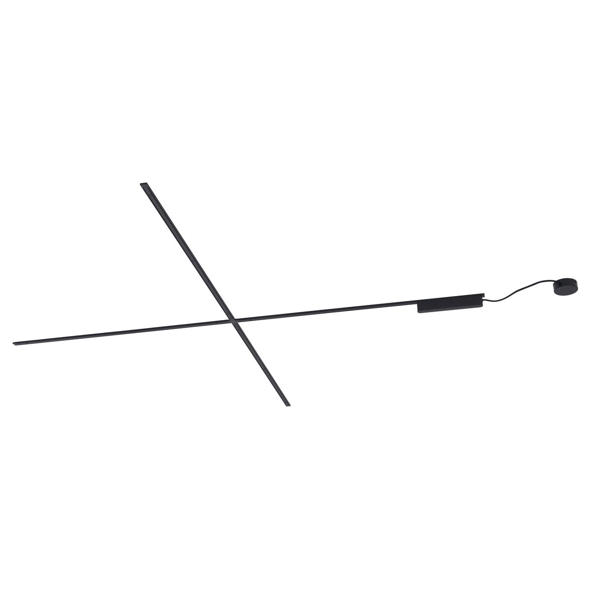Modern railsysteem zwart 1-fase 400 cm - Magnetic