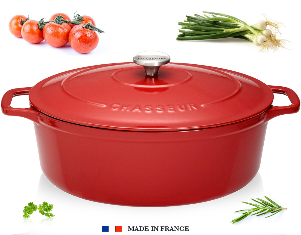 Cocotte fonte Chasseur ovale