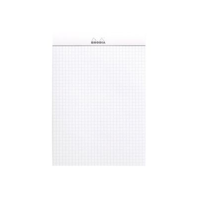 Rhodia - Bloc notes N°16 - A5 - 160 pages - petits carreaux - 80g - blanc