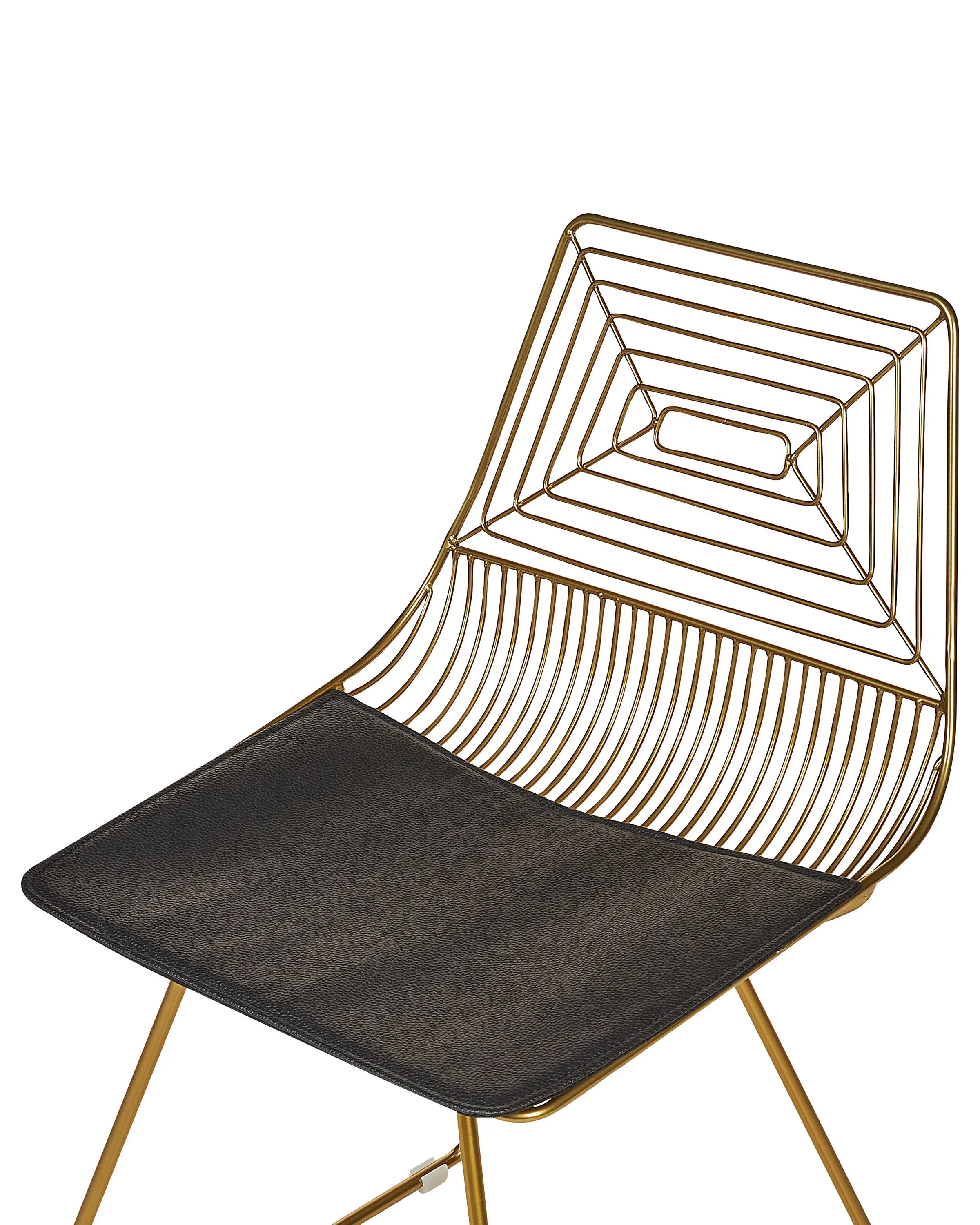 Set van 2 eetkamerstoelen BEATTY Metaal Goud