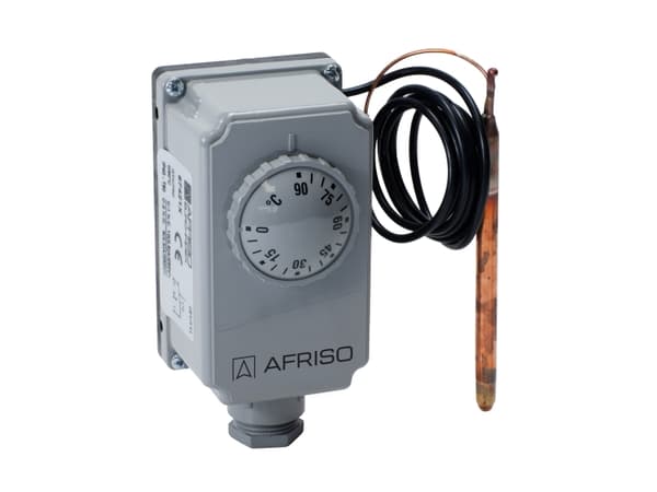 Afriso nedsenkingstermostat med kapillærrør TC2 0-90°C - 6742100