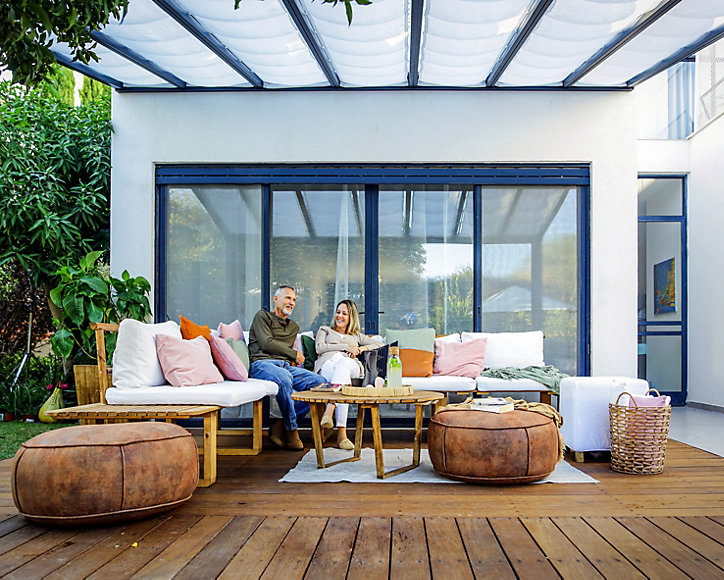 Stores de toit pour pergola Stockholm Canopia 3.4 x 7.4m