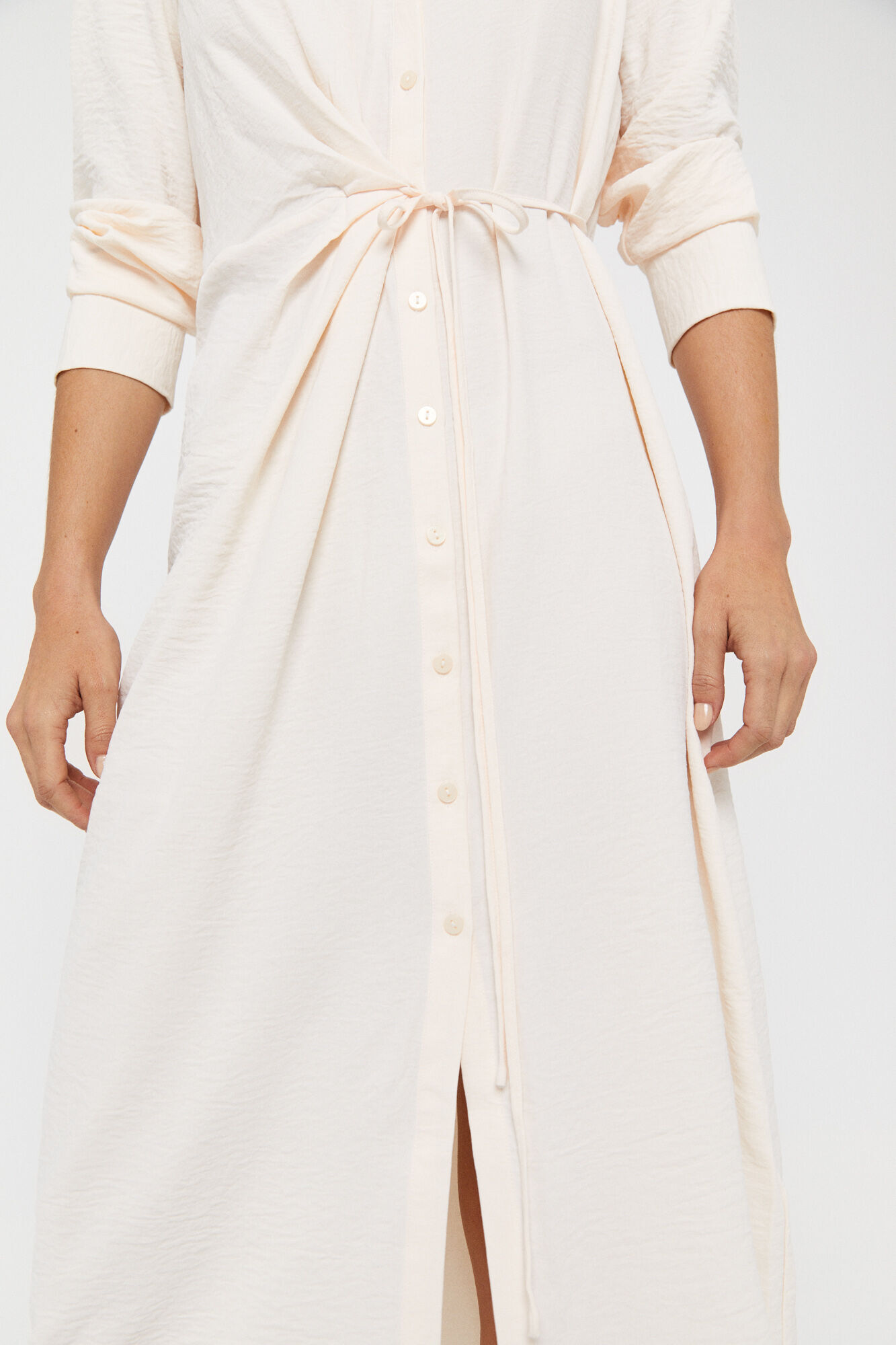 Vestido midi envelope - Branco