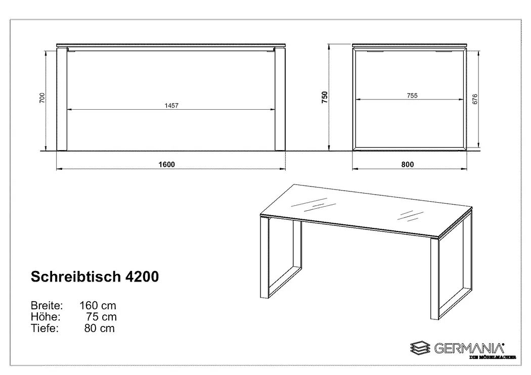 Schreibtisch Monteria