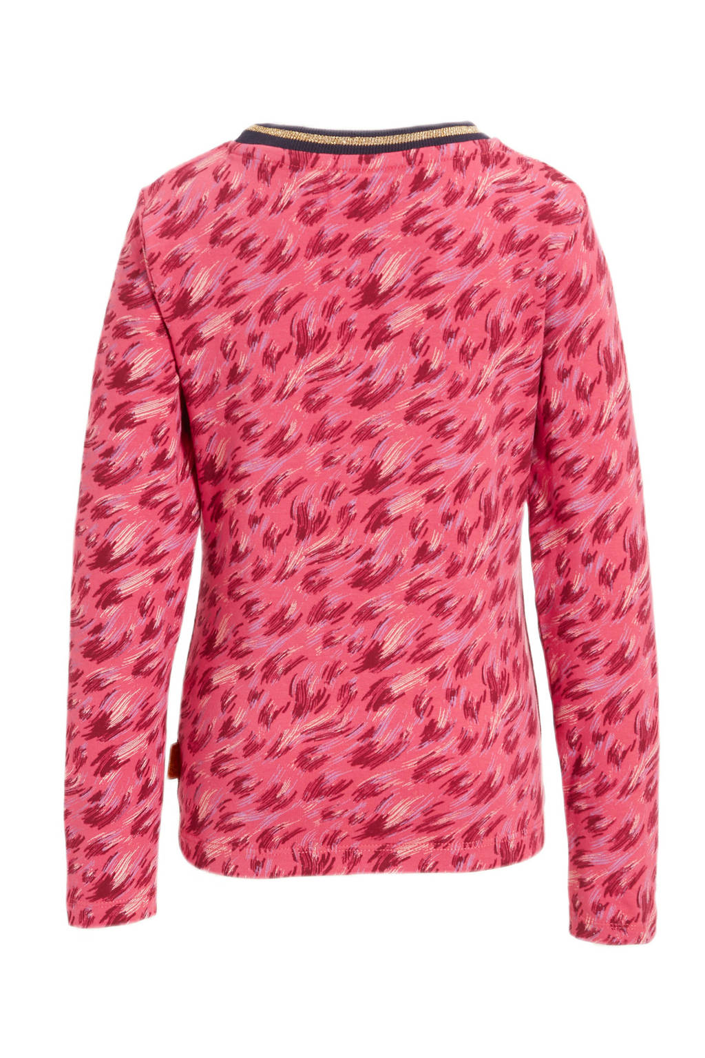 Orange Stars longsleeve Nella met all over print roze