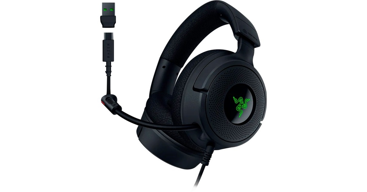 RazerKraken V4 X over-ear gaming headset  (Zwart, Pc, PlayStation 5, Nintendo Switch)