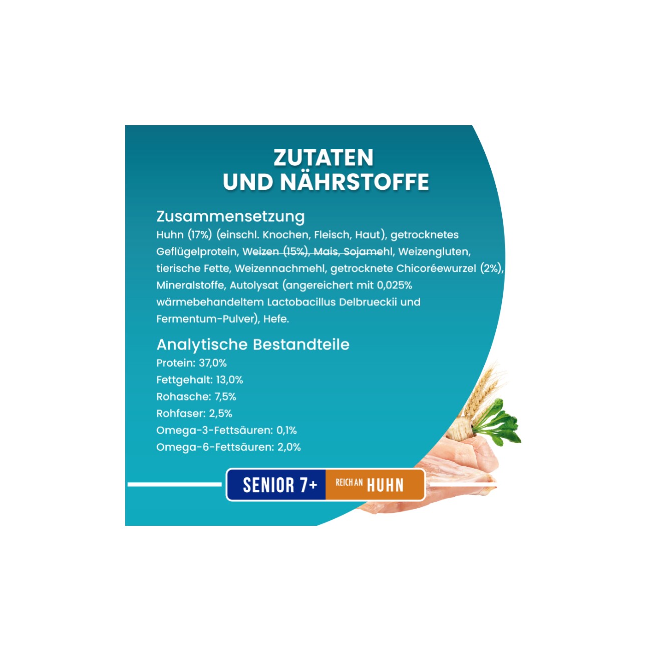 Purina ONE BIFENSIS Senior 7+ Huhn & Vollkorn 750 g