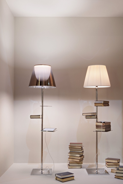 Flos Bibliotheque Nationale vloerlamp gealuminiseerd brons