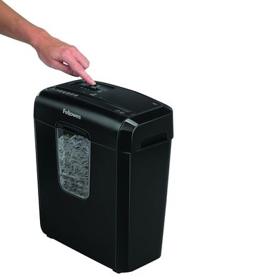 Fellowes Powershred 6C - destructeur de documents coupe croisée - 6 feuilles - Corbeille 11 litres - verrouillage de sécurité