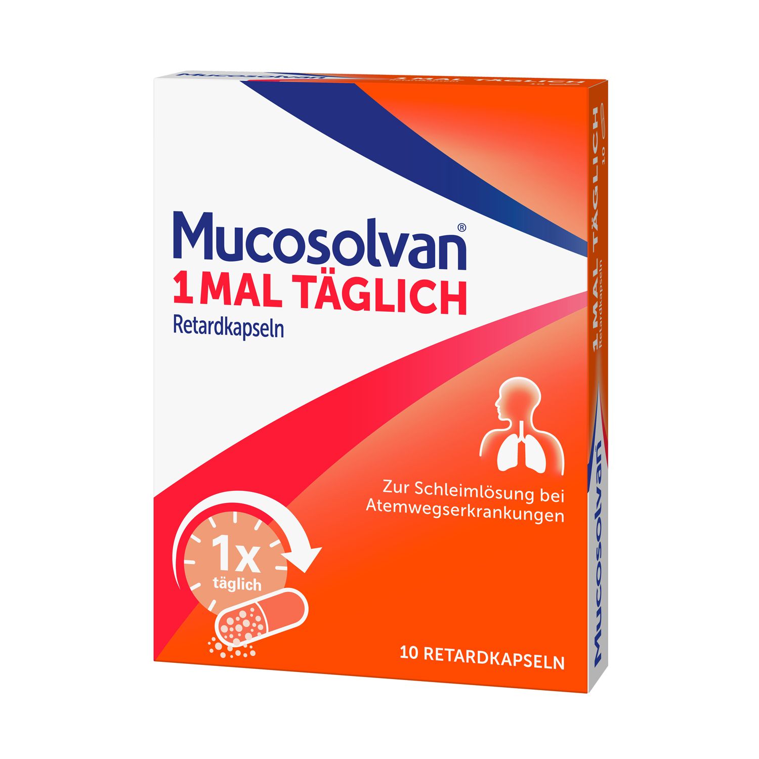 MUCOSOLVAN 1x täglich Retardkapseln Schleimlöser bei Husten