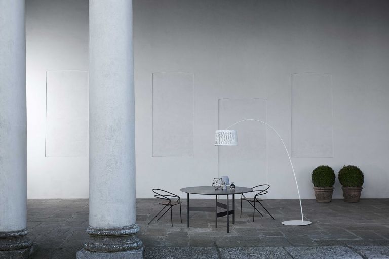 Foscarini Twiggy Grid Outdoor booglamp LED greige