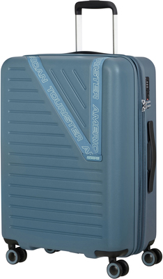 American Tourister Dynabelt Spinner Trillekoffert 68L, Rainstorm Blue